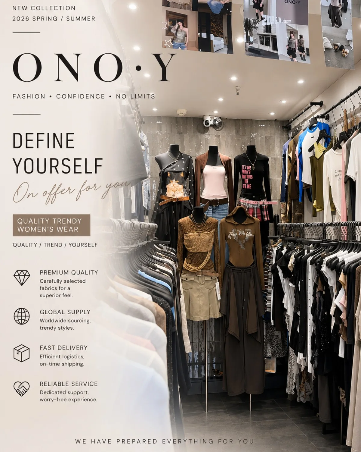 Womenswear collection presentation